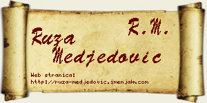 Ruža Međedović vizit kartica